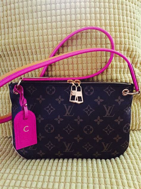 louis vuitton half moon bag pink|louis vuitton pink crossbody bag.